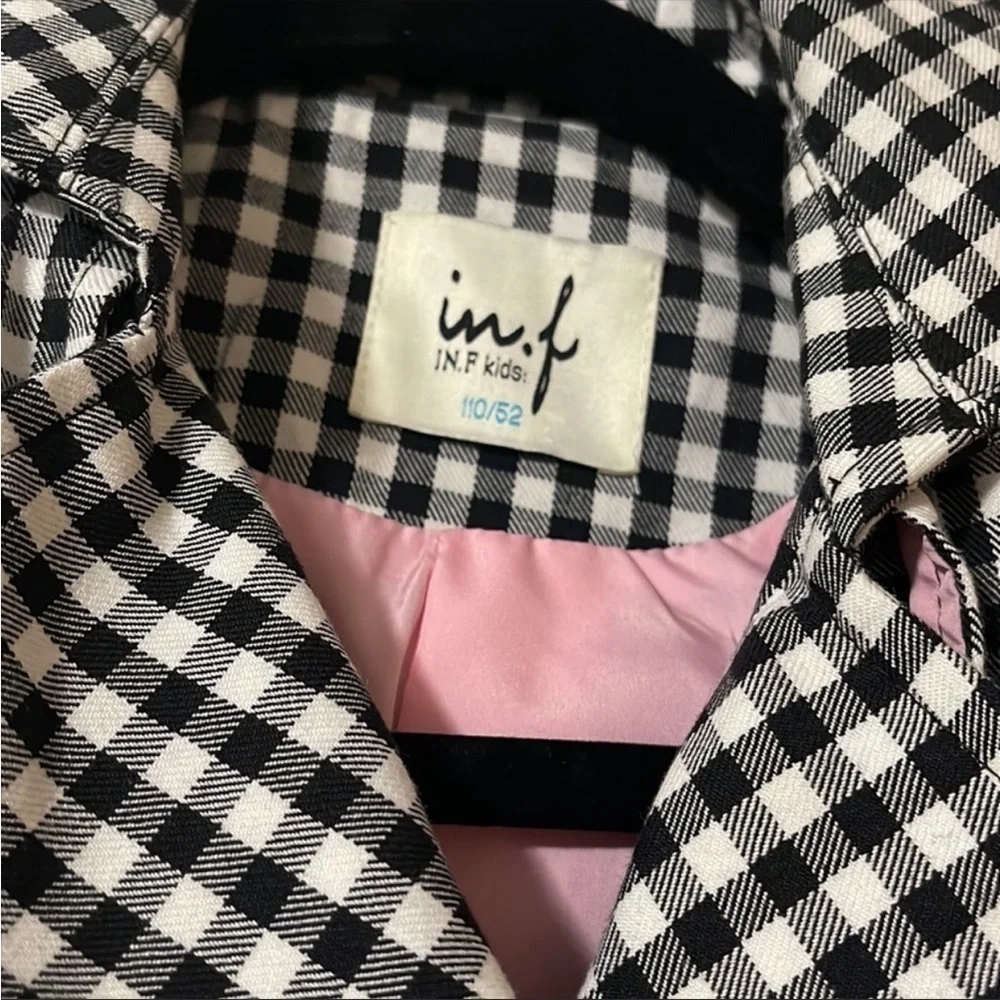 checkered toddler girl Jacket. Size 4